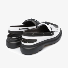 Camper White / Black Flat Shoes Womens - Twins Online Ireland | JQEZW0492